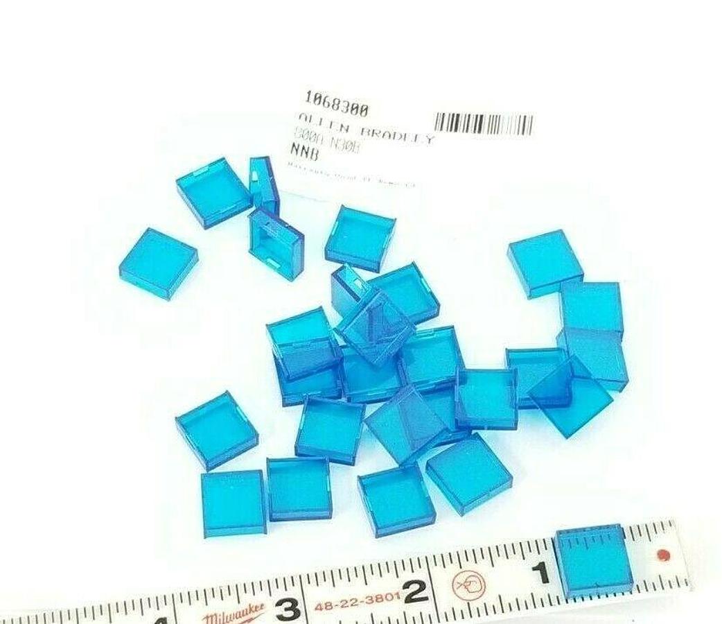 Used LOT OF 27 NEW ALLEN BRADLEY 800A-N30B REPLACEMENT LENS BLUE 800AN30B