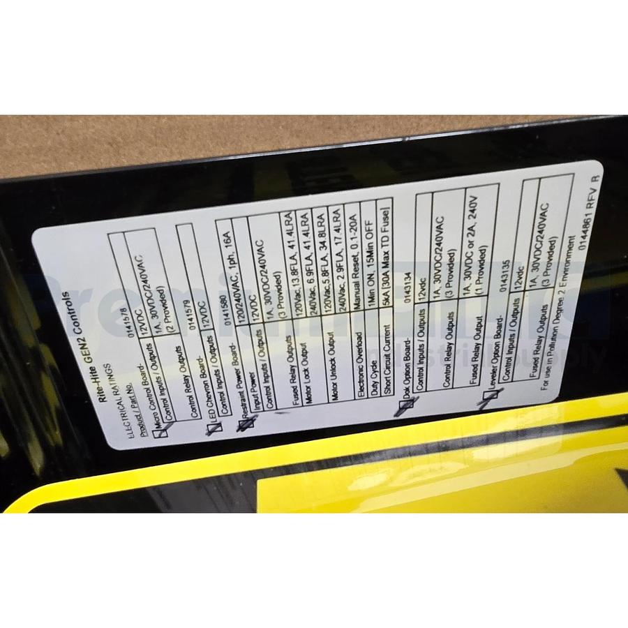 RITE-HITE 850.584 DOK-COMMANDER CONTROLLER CBC LVLR(VERT) SHR5 460/3/60/P NSMP