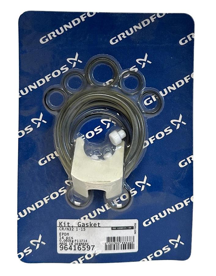 Used GRUNDFOS 96416597 GASKET KIT CR/N32 1-15 14 PCS OEM NSFS