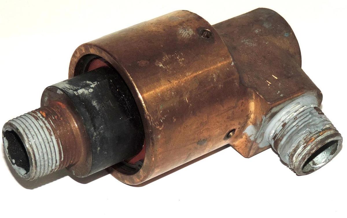 Used JOHNSON CORPORATION 4100 WR SINGLE FLOW ROTARY UNION, 1-1/2''-12 UNS