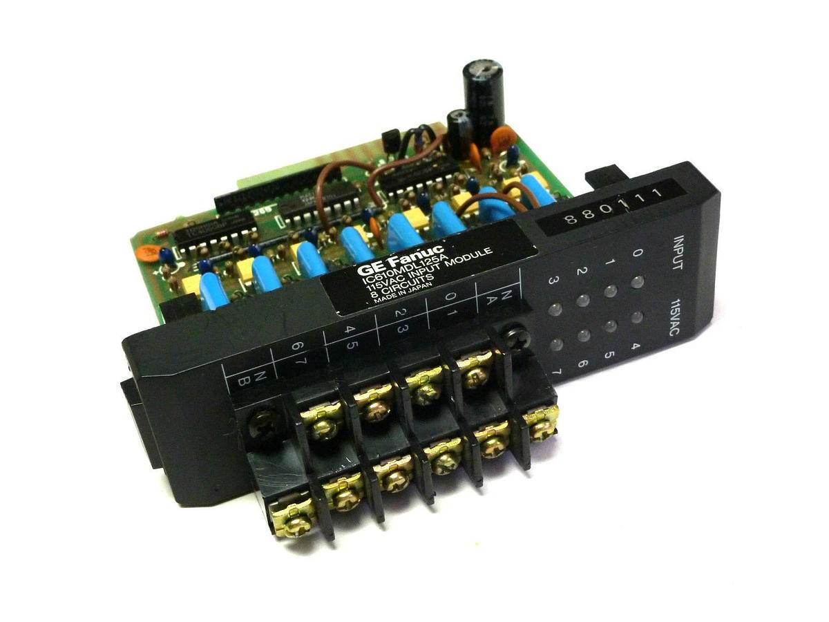 Used GE FANUC IC610MDL125A 115VAC INPUT MODULE 8 CIRCUITS
