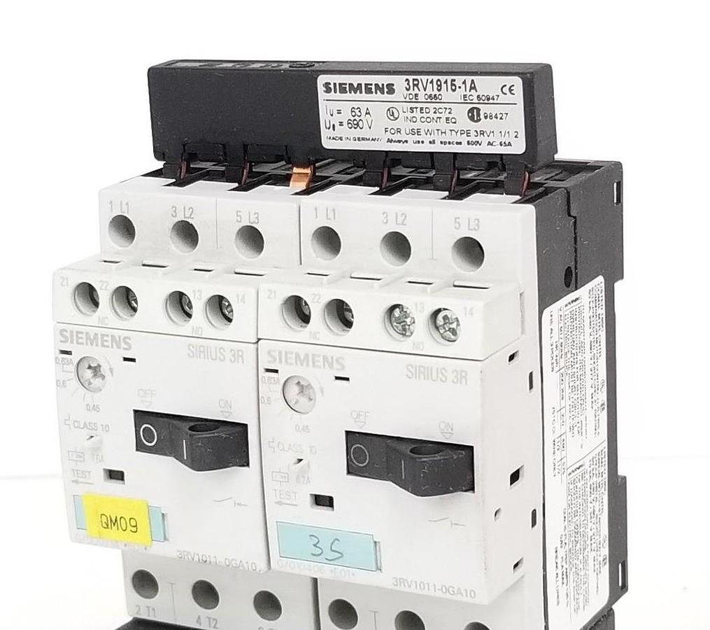 Used SIEMENS 3ZX1012-0RV01-1AA1, 3ZX1012-0RH11-1AA1, 3ZT-1916-1DG00, 3RV1915-1A
