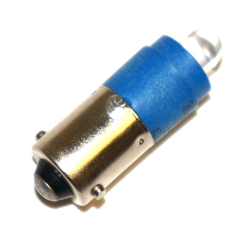 Used NEW GE 080BA9S24LL BLUE LED BULB 24V