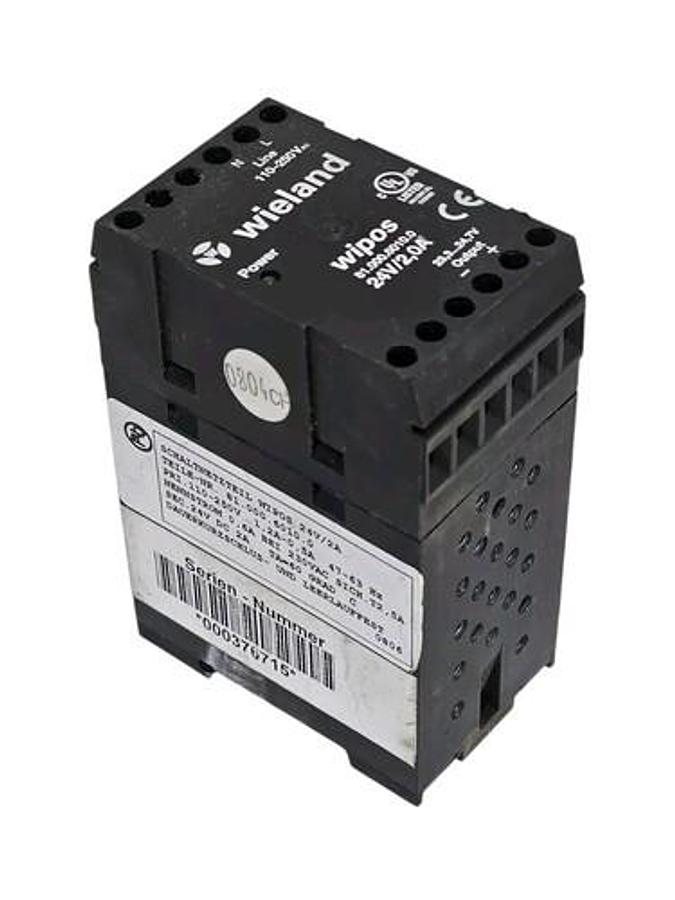 Used WIELAND 81.000.6010.0 POWER SUPPLY 2 AMP 24V
