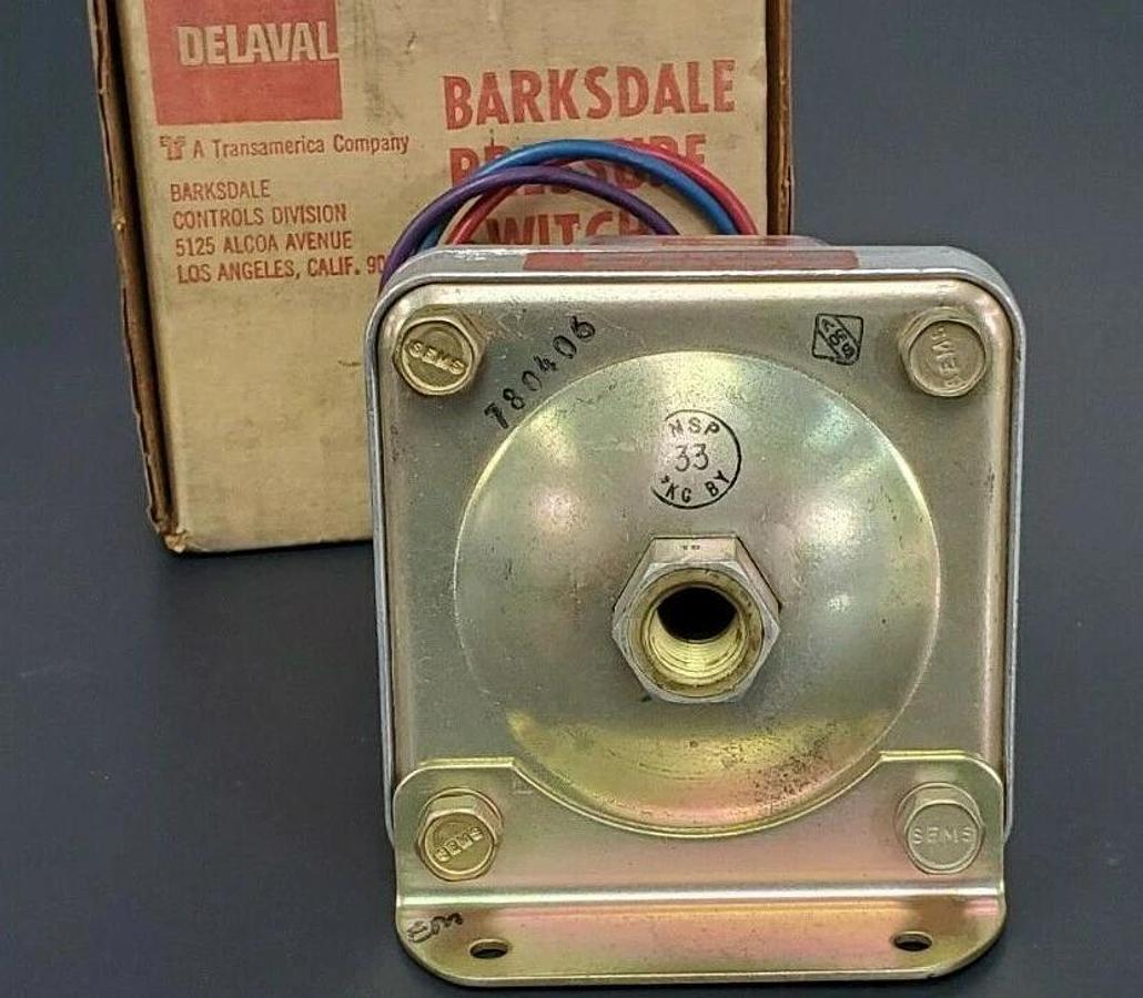 NIB DELAVAL BARKSDALE D1M-H18 PRESSURE SWITCH D1MH18