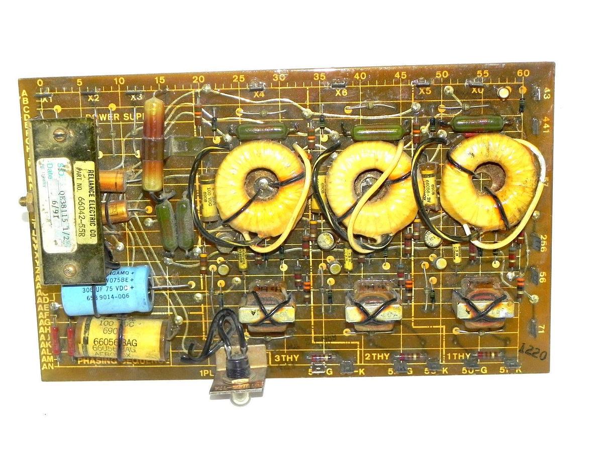 Refurbished RELIANCE ELECTRIC 66042-55R PC BOARD 82746-27A REPAIRED