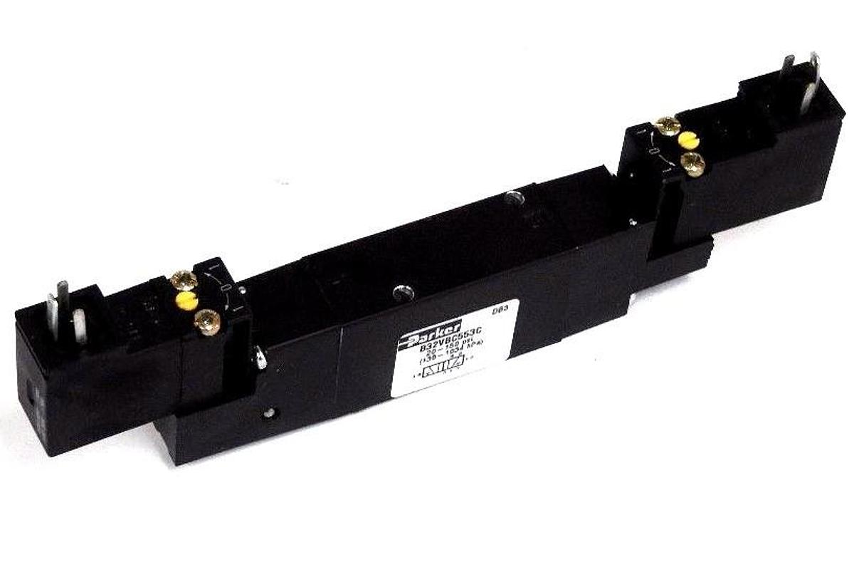 Used NEW PARKER B32VBC553C AIR CONTROL SOLENOID VALVE 150 PSI W/OUT HARDWARE SCREWS