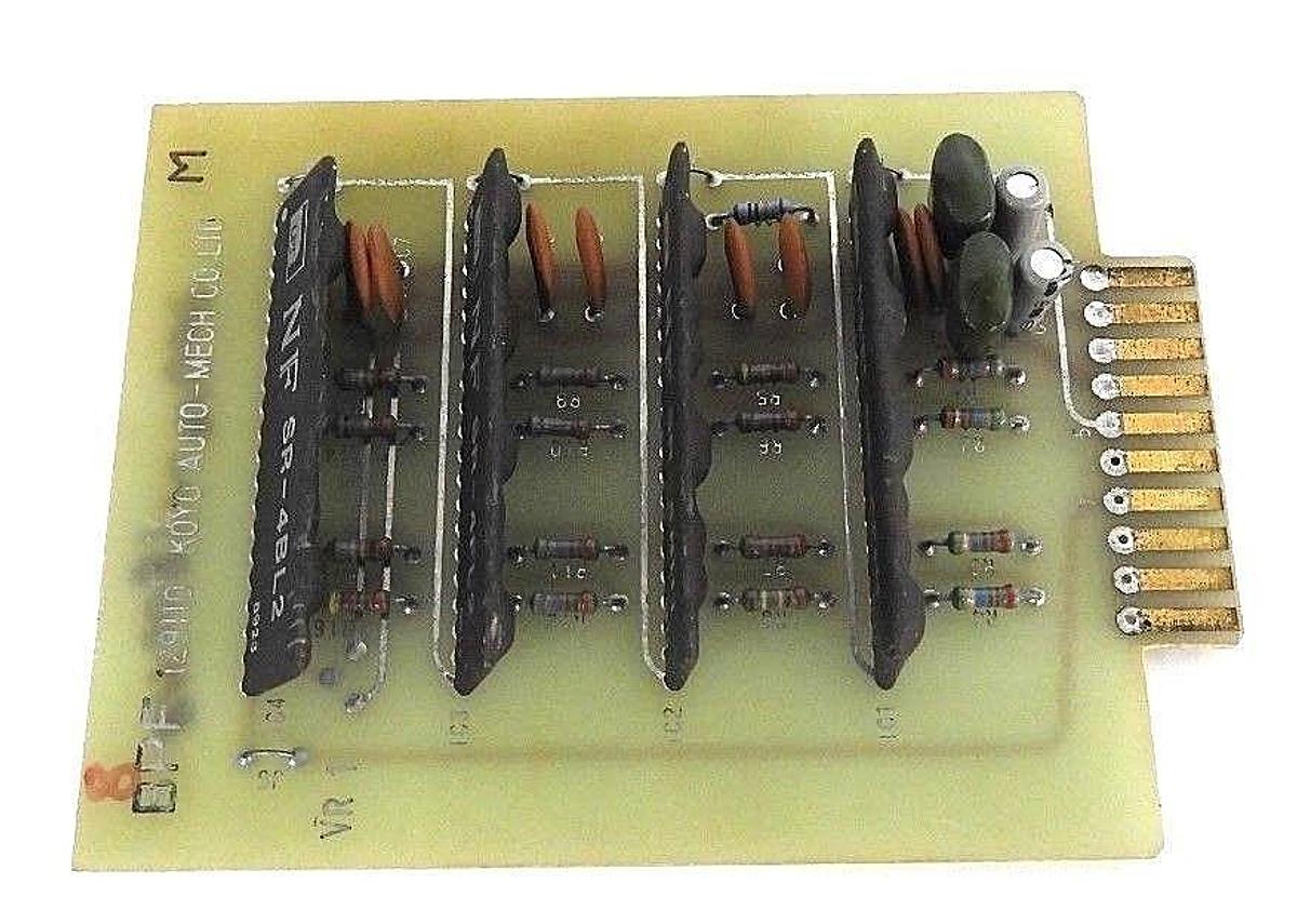 Used KOYO AUTO-MECH CO LTD. BPF 129110 BOARD W/ NF CORP SR-4BL2 FILTER RESISTOR