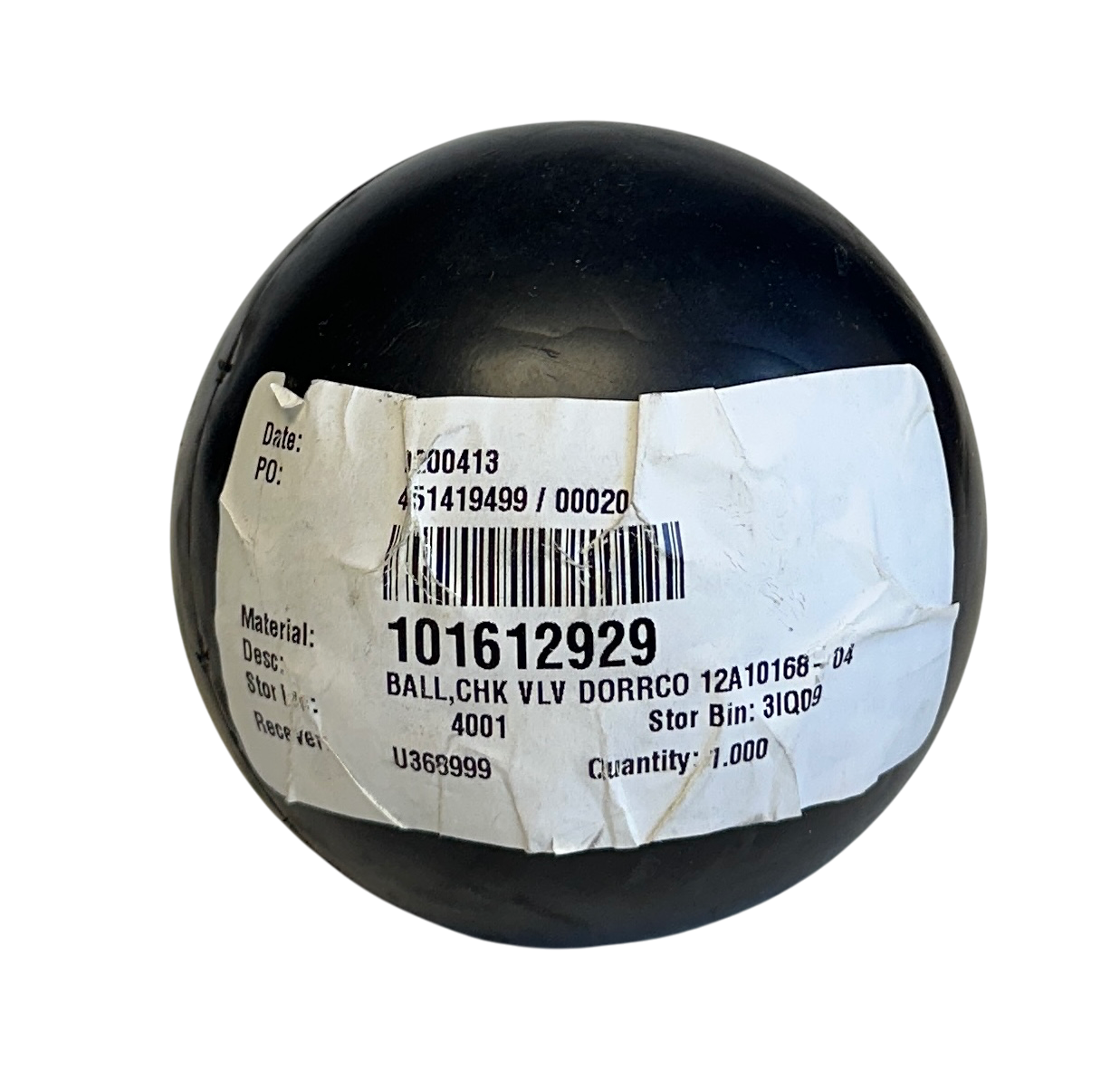 Used DORR OLIVER 12A1016804 OEM ODS DIAPHRAGM PUMP BALL CHECK VALVE 4'' NSNP