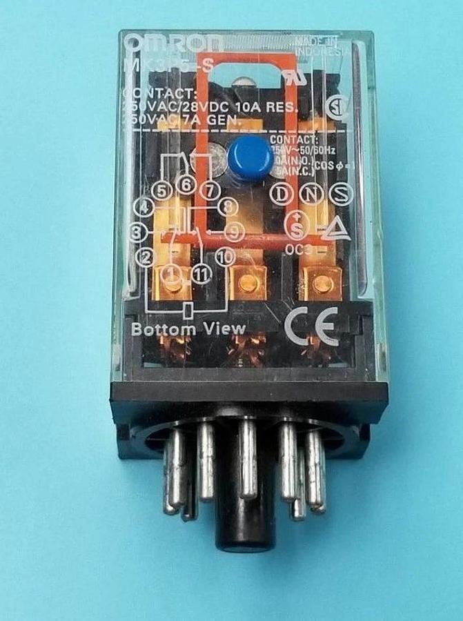 Used OMRON MK3P5-S-24VDC RELAY 11 PIN MK3P5S24VDC MK3P5-S