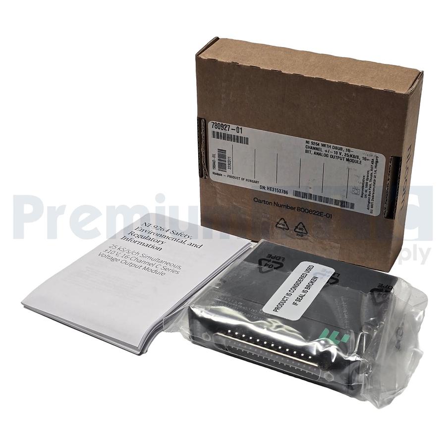 Used NATIONAL INSTRUMENTS NI-9264 w/ DSUB 16-Ch ±10V, 25 kS/s, 16-Bit 780927-01 NSMP