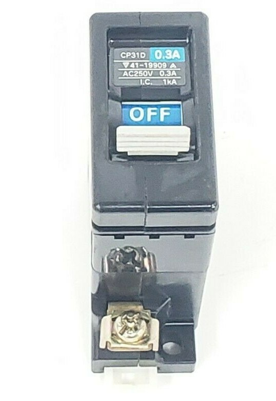 Used FUJI ELECTRIC CP31D 0.3A CIRCUIT BREAKER AC250V 0.3A
