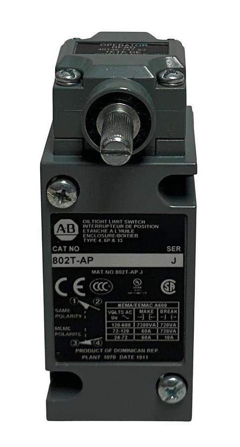 ALLEN BRADLEY 802T-AP /J BULLETIN 802T OILTIGHT LIMIT SWITCH 40146-474-63 NSNP