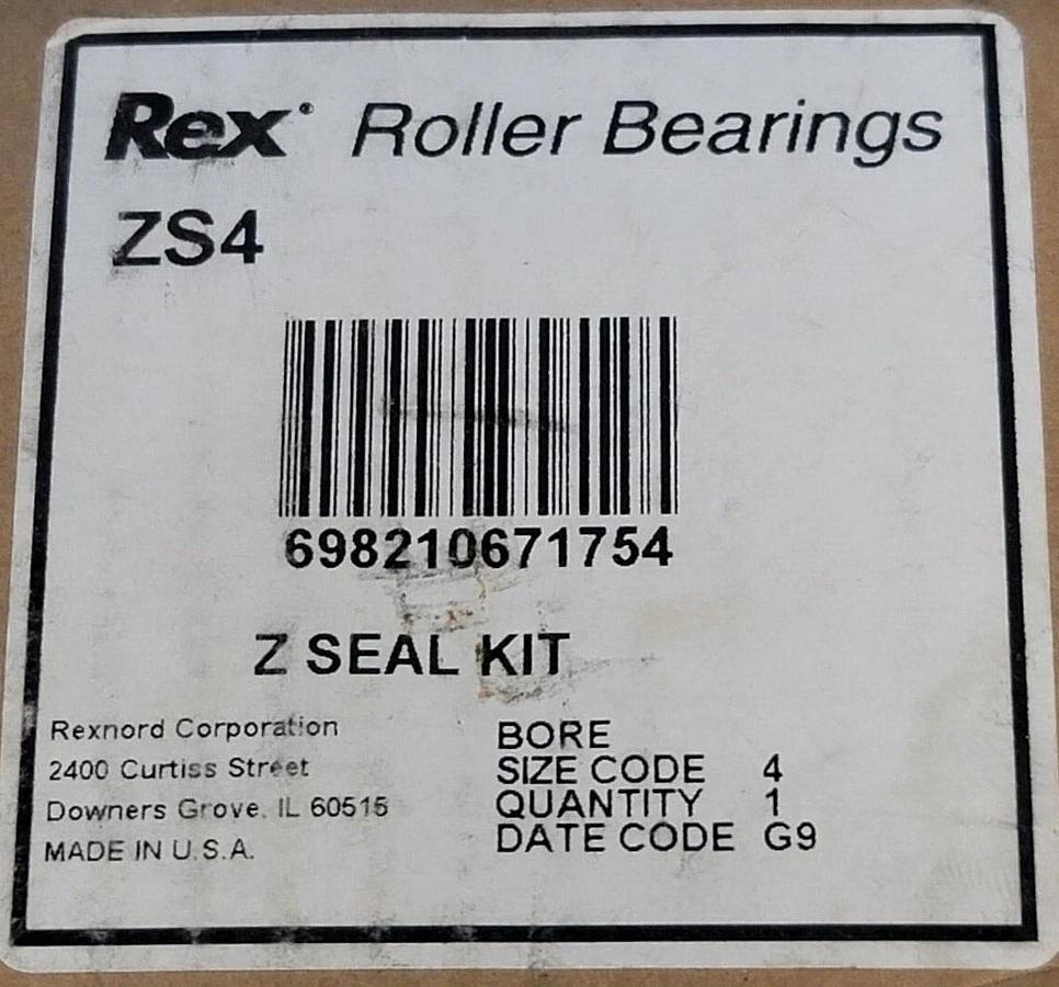 Used LOT OF 2 NEW REXNORD ZS4 Z SEAL KITS
