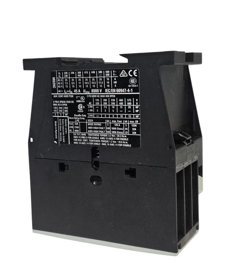 EATON CUTLER HAMMER DIL25-01 XTCE025C01A CONTACTOR