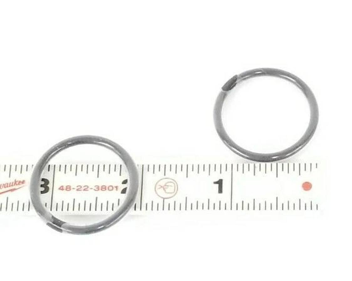 Used LOT OF 2 NEW WATERS 5711996 BLACK VITON O-RINGS BS214 P.T.F.E. ENCAP