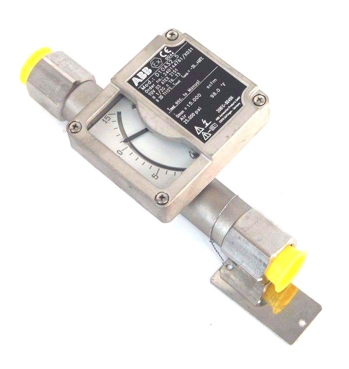 Used NEW ABB D10A32-5 FLOWMETER 1/2" NPT ORDER NO. 240144761/X031 D10A325