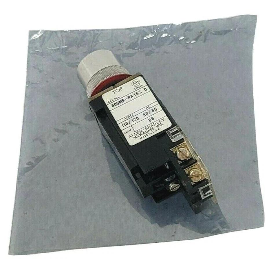 Used ALLEN BRADLEY 800MR-PA16S PUSHBUTTON SER. D W/ 800M-XAK SER. A