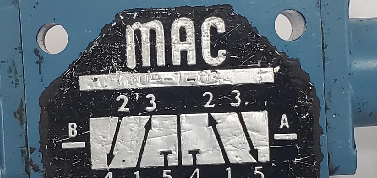 Used MAC 1804-1-03 3-WAY SEQUENCE SOLENOID VALVE 3/8" V-13231 1804103