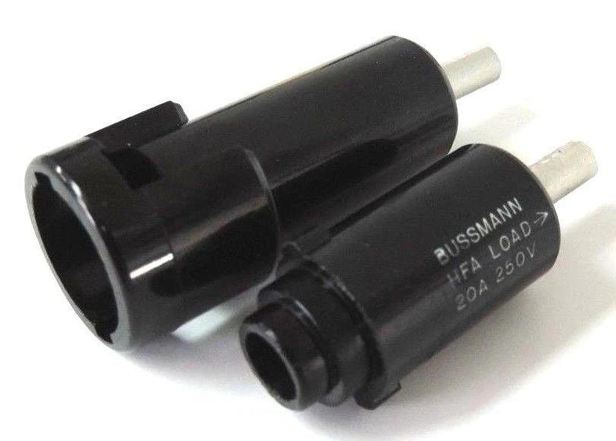 Used BOX OF 10 NEW BUSSMANN HFA BUSS FUSEHOLDERS FUSE HOLDERS 20A 250V, 1/4"x1-1/4"