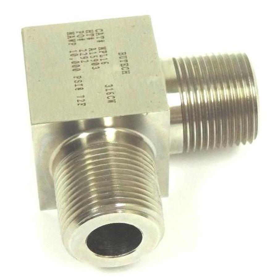 Used NEW BUTECH CAT # MPL16 316CW HT# A15903 PO# 2292 MAWP 10,000 PSI@72F MALE ELBOW