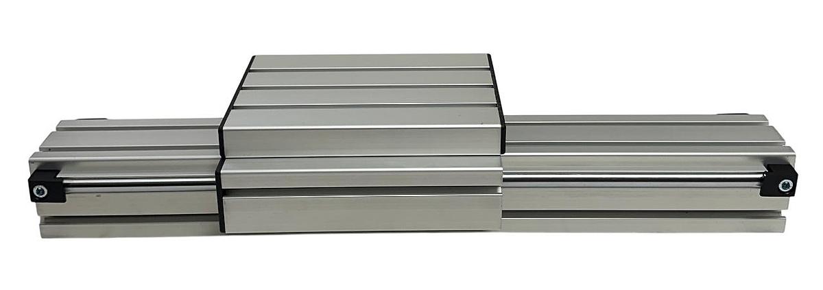 Used MACRON DYNAMICS 10187001 LINEAR SLIDE RAIL ACTUATOR 26'' *DAMAGED PLASTIC NSNP
