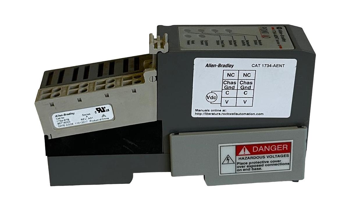 Used NEW ALLEN BRADLEY 1734-AENT /B POINT I/O EtherNet/IP ADAPTER MODULE 1734AENT