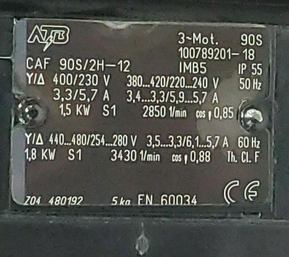 Used VOGEL / SPANDAU PUMPEN PMS20D-350D-350A920+140 SLURRY PUMP PMS20D-350+140