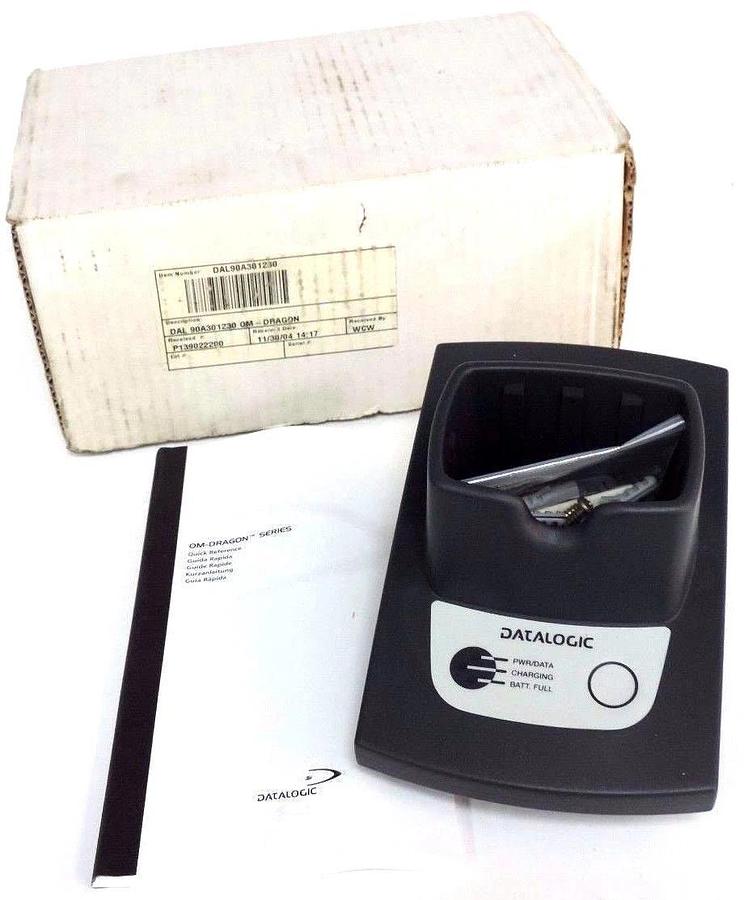 NIB DATALOGIC DAL 90A301230 OM-DRAGON FR BASE/CHARGER 910MHZ