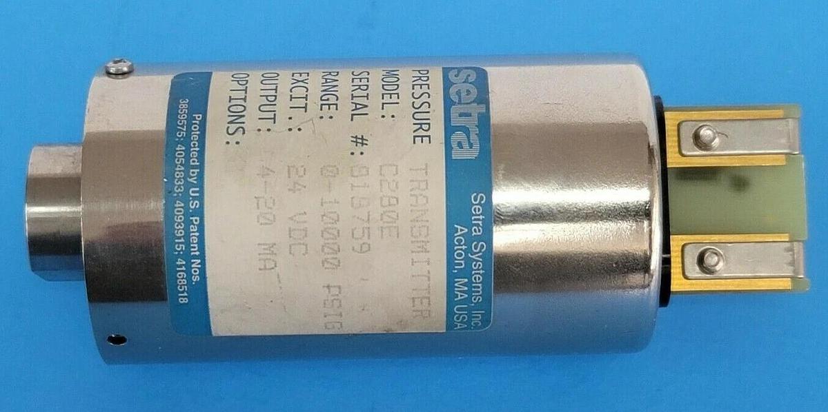 Used SETRA C280E PRESSURE TRANSMITTER 0-10000 PSIG 24VDC 4-20MA
