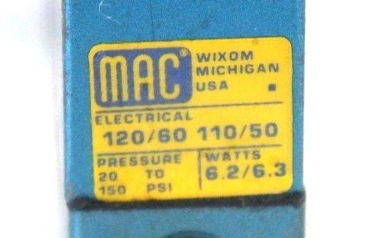Used MAC VALVES 821C-PP-111DA-142 SOLENOID VALVE BLOCK WITH COILS 821CPP111DA142