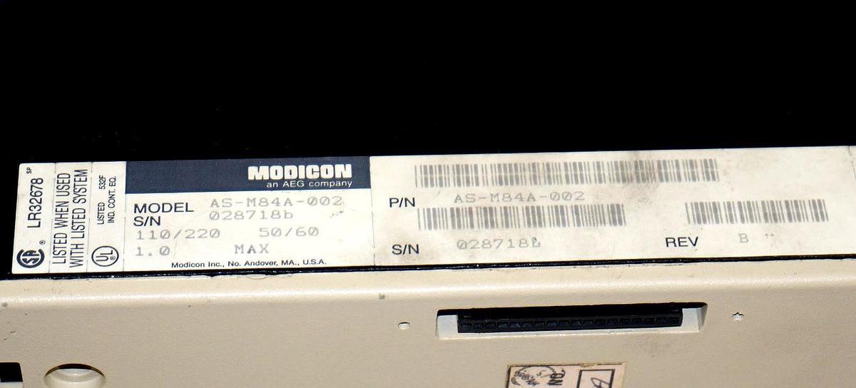 Used MODICON AS-M84A-002 REV. B CPU MODULE ASM84A002