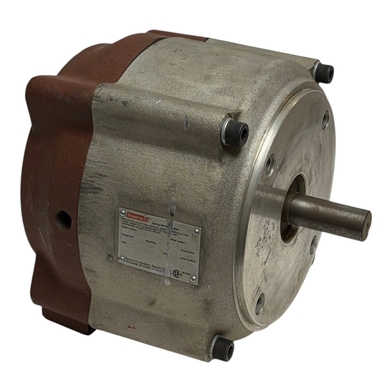 Used Stearns 1-087-731-01-PG Spring-Set Disc Brake 25 lb-ft 115/230V Motor Brake