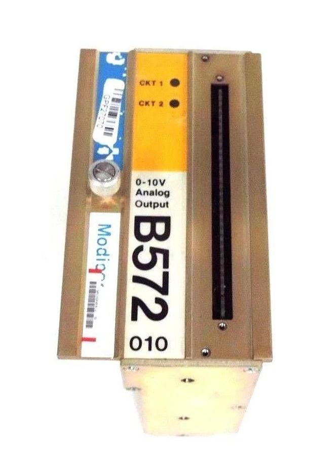 Used GOULD MODICON AS-B572-010 ANALOG OUTPUT MODULE 0-10V, ASB572010