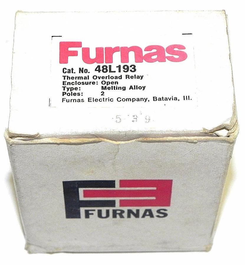 NEW FURNAS 48L193 THERMAL OVERLOAD RELAY