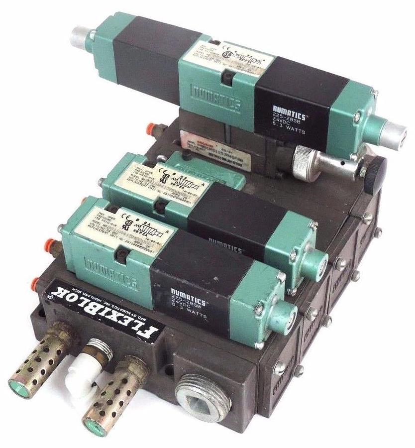 Used NUMATICS 081SS615M000048S61, 081SS615M048S61 SOLENOID VALVES W/ 081RS115J046F00