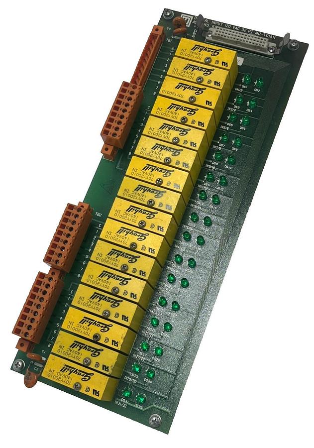 Used HONEYWELL 51401186-100 Rev A PC Board W/ 16 GRAYHILL Y0YY20010 RELAYS 140VAC