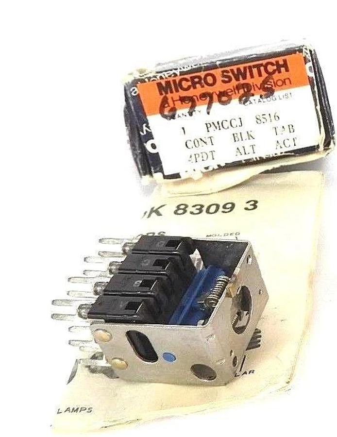 Used NIB HONEYWELL MICRO SWITCH PMCCJ CONTACT BLOCK 4PDT