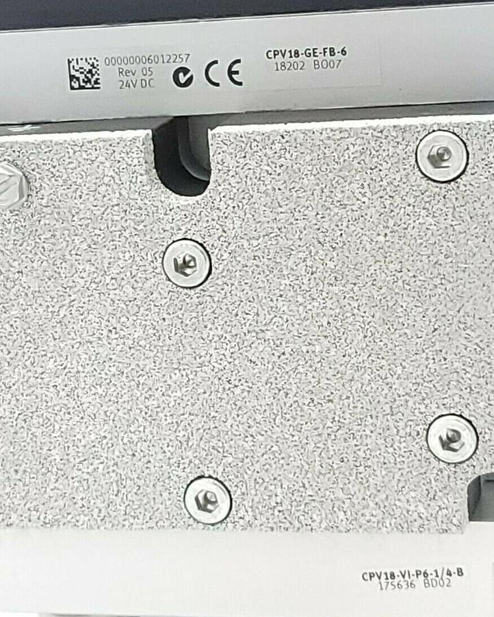 Used NEW FESTO CPV18-VI 10P-18-6B-FB-R-J-MJJTCC+PA VALVE TERMINAL MAT. NR. 18220