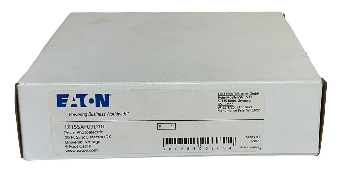 Used EATON 12155AF09D10 PRISM PHOTOELECTRIC 20FT SYNC DETECTOR/DK 9FT CABLE NSMP