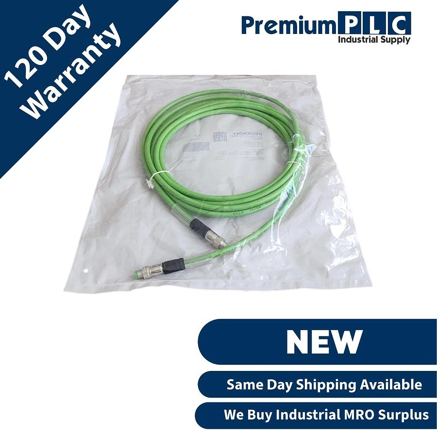 Used NEW BECKHOFF ZK1090-3131-0040 EtherCAT CABLE 4-PIN M8 MALE/M8 MALE 4m 068516