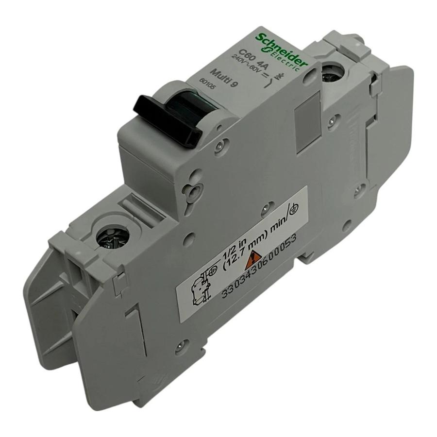 Schneider Electric Multi 9 C60 4A 1 Pole Circuit Breaker 60105 240VAC 60VDC New