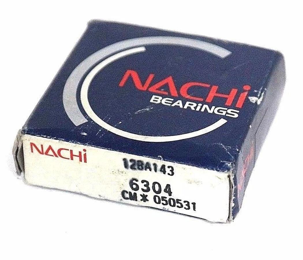 Used FACTORY SEALED NACHI 6304 BALL BEARING RADIAL OPEN 20MM BORE 52MM OD