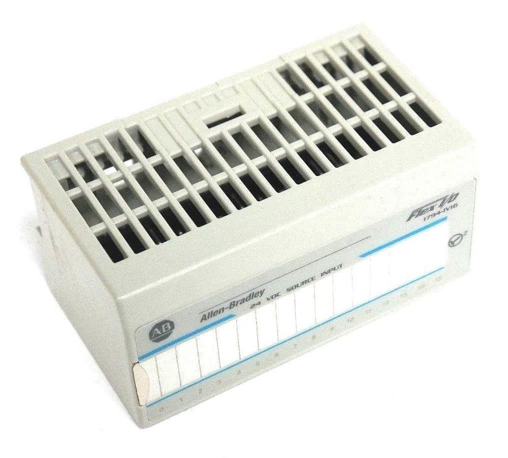 Used NEW ALLEN BRADLEY 1794-IV16 SER. A FLEX I/O 24VDC SOURCE INPUT MODULE 1794IV16