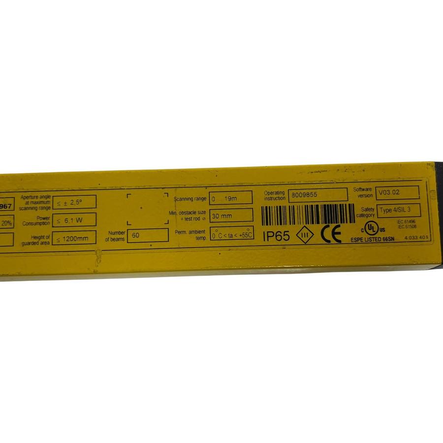 Used SICK C40S-1203CA010 C4000 Standard Safety Light Curtain Sender 1018647