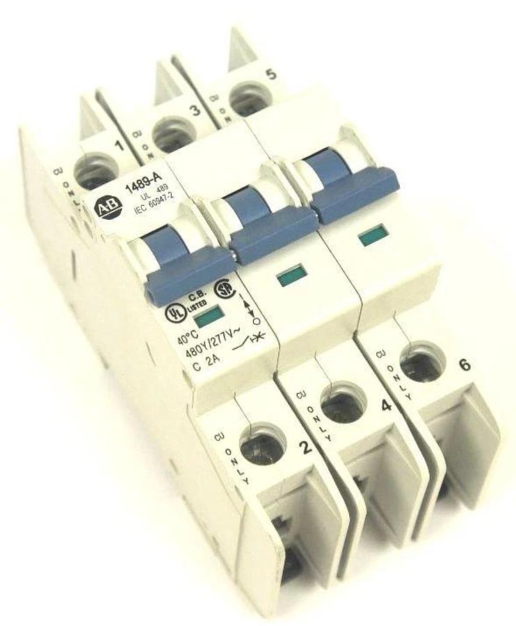 Used NIB ALLEN BRADLEY 1489-A3C020 INDUSTRIAL CIRCUIT BREAKER SER A, 1489A3C020