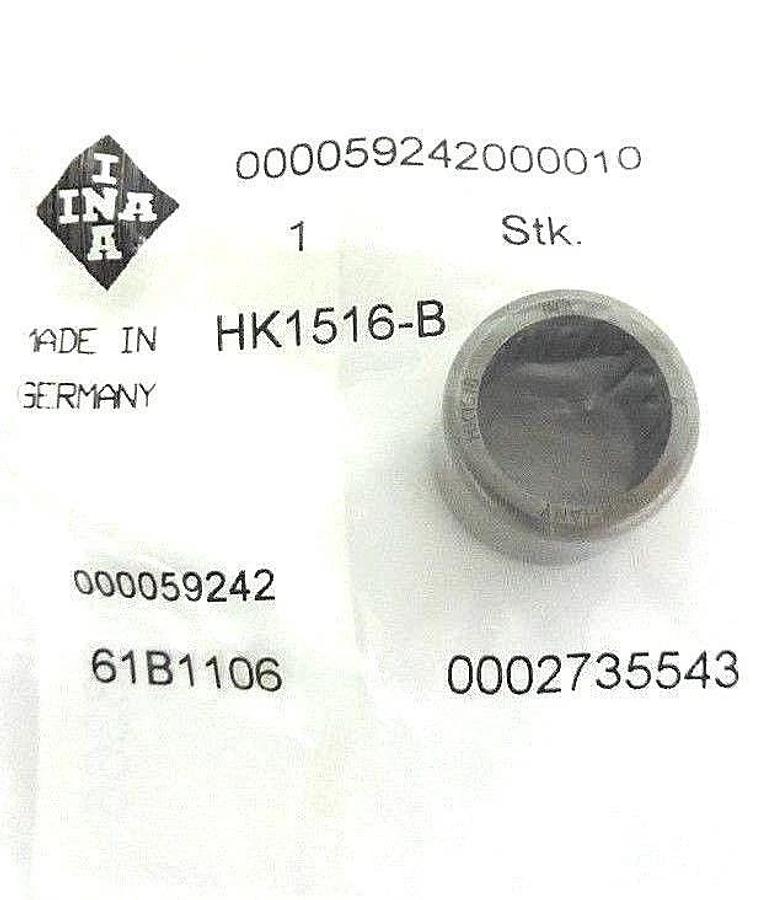 Used NEW INA HK1516-B BEARING NEEDLE ROLLER DRAWN CUP 15X21X16MM, HK1516B