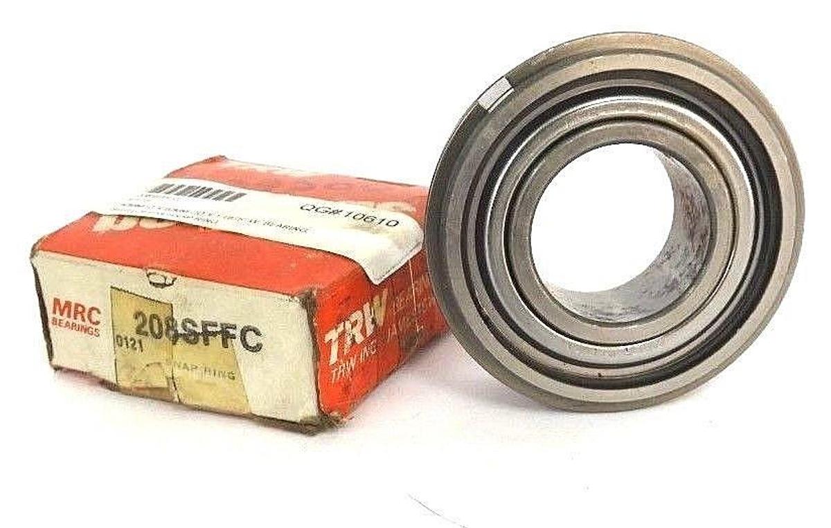 NIB MRC 208SFFC BEARING SHIELDED W/ SNAP RING 40MM ID X 80MM OD X 1.1875" W