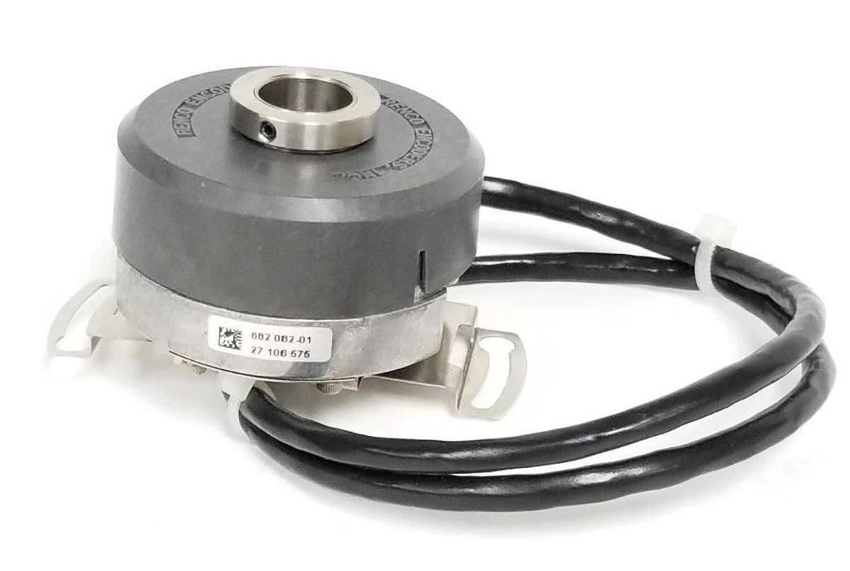 Used RENCO ENCODERS INC. 682-082-01 ENCODER THROUGH SHAFT 27-106-575