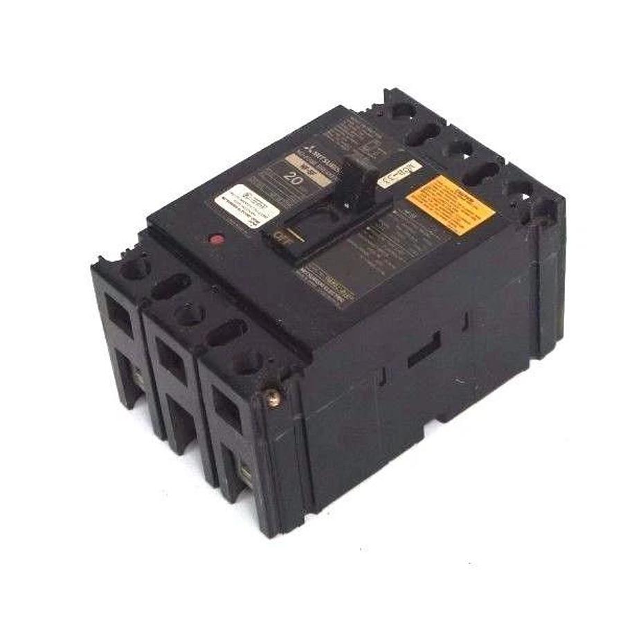 Used MITSUBISHI NF-SF2020 CIRCUIT BREAKER 20 AMP, 2P, 480V, NFSF2020